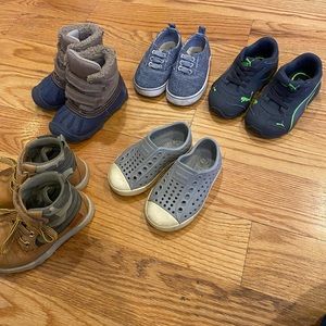 Lot of toddler boy size 5 shoes